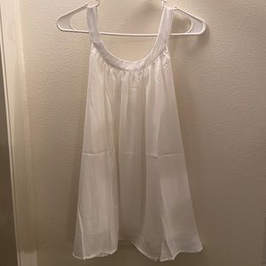 White Chiffon Tank Top